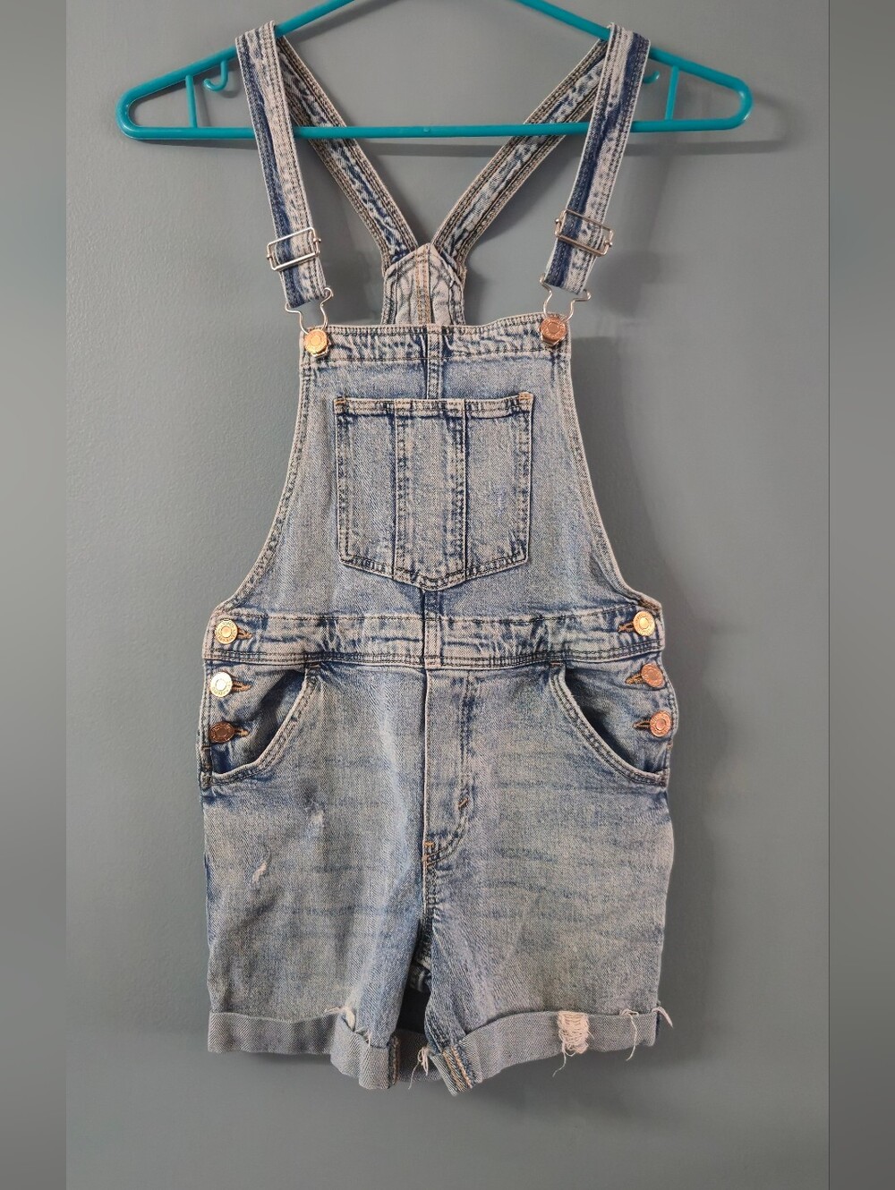Denim Short Overalls Girls 9-10 H&M